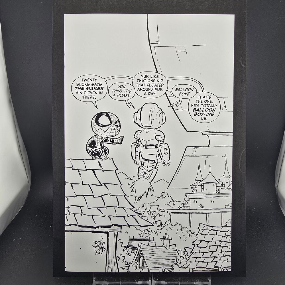 ULTIMATE ENDGAME #1 SKOTTIE YOUNG 1:100 BLACK WHITE VIRGIN VARIANT NM+ CGC 9.8